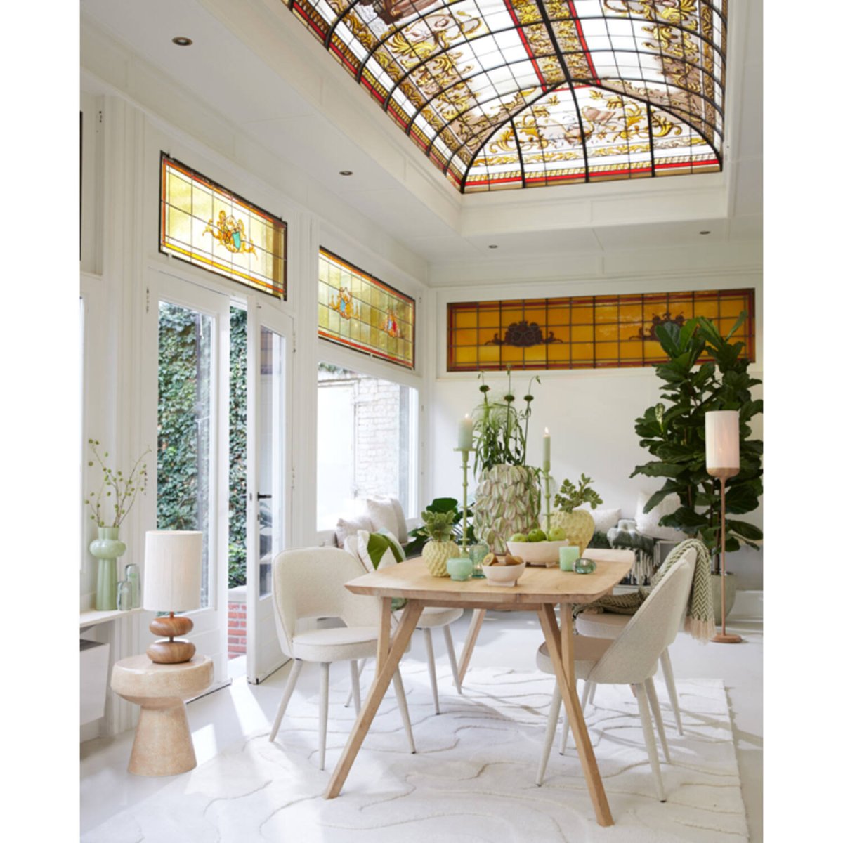 Danialo 50cm Holz tischlampe Von Light & Living - Die harmonische Materialkombination erzeugt eine warme und einladende Atmosph&auml;re &ndash; perfekt f&uuml;r ein skandinavisches oder bohemisches Interieur.