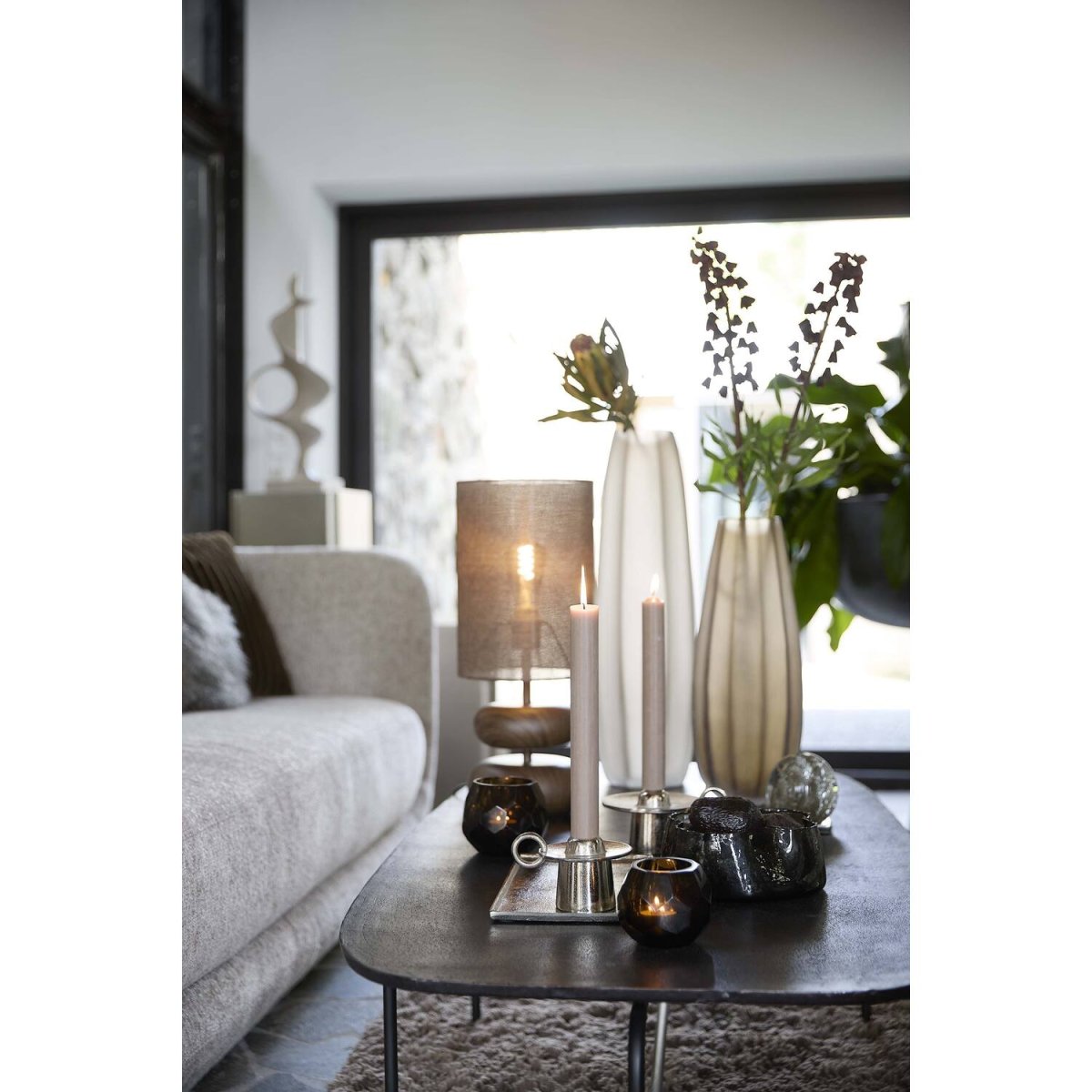 Danialo 50cm Braun tischlampe Von Light & Living - 