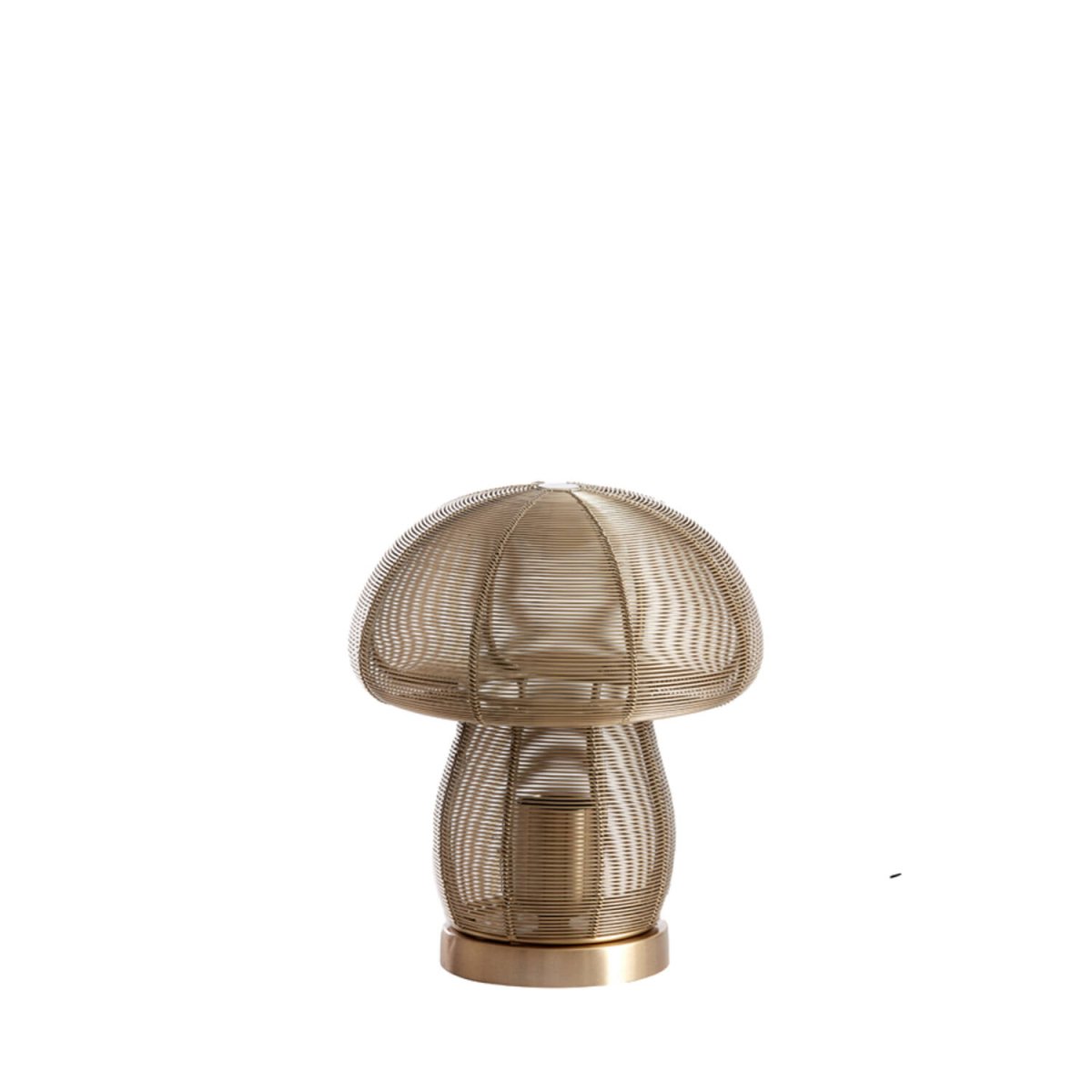 Mushroom 24cm Gold tischlampe Von Light & Living - Ihre pilzförmige Gestalt verleiht ihr eine einzigartige und stilvolle Note und sorgt für einen Hauch von Luxus und Verspieltheit im Raum.
