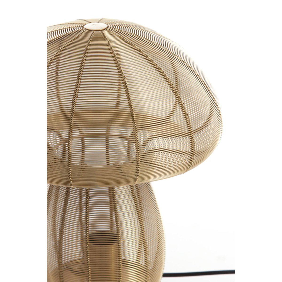 Mushroom 24cm Gold tischlampe Von Light & Living - Ihre pilzförmige Gestalt verleiht ihr eine einzigartige und stilvolle Note und sorgt für einen Hauch von Luxus und Verspieltheit im Raum.