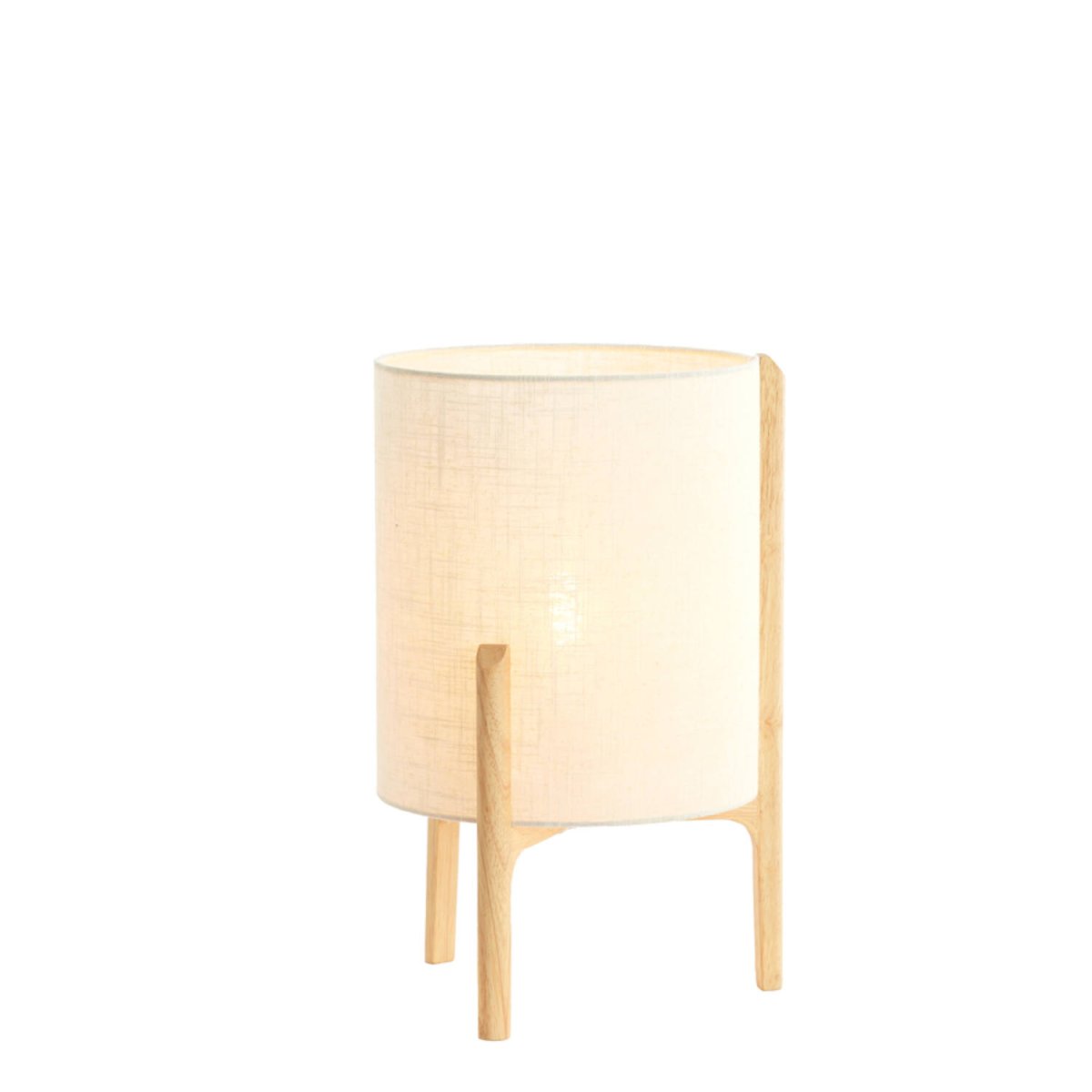 Litto 44cm Weiß tischlampe Von Light & Living - Die Kombination aus warmen Holzt&ouml;nen und dem hellen Leinenstoff verleiht der Leuchte eine harmonische und ruhige Ausstrahlung, die sich perfekt in moderne wie auch klassische Wohnr&auml;ume einf&uuml;gt.