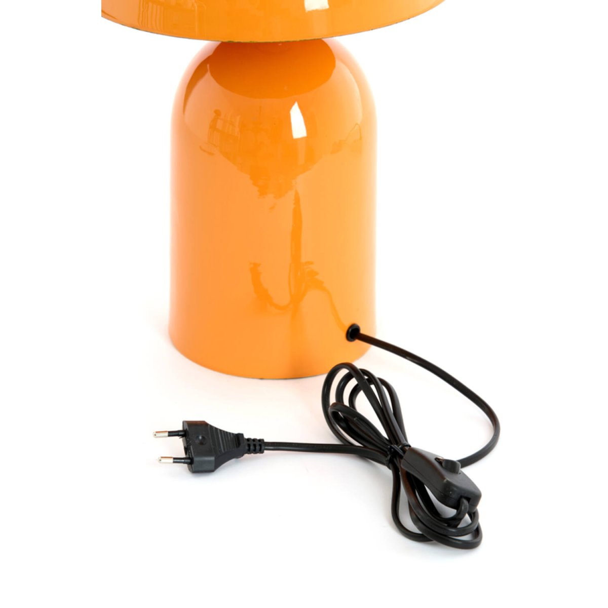 Tolima 48cm Orange tischlampe Von Light & Living - Tolima ist eine stilvolle und moderne Tischleuchte aus Metall mit einer sanft gl&auml;nzenden, orangefarbenen Oberfl&auml;che.