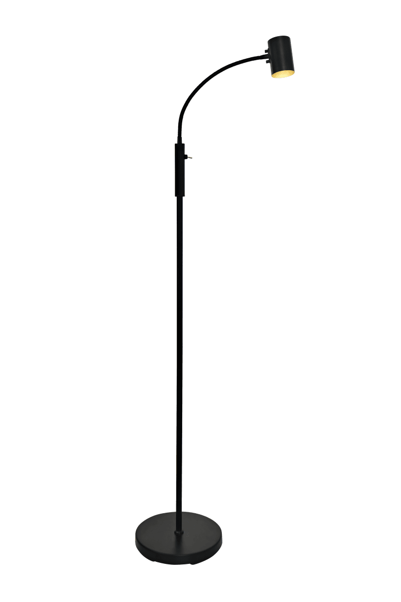 Hugin Schwarz stehlampe Von Aneta Lighting - Vorteilhaft kombinierbar mit unseren anderen Leuchten aus der Hugin-Familie.