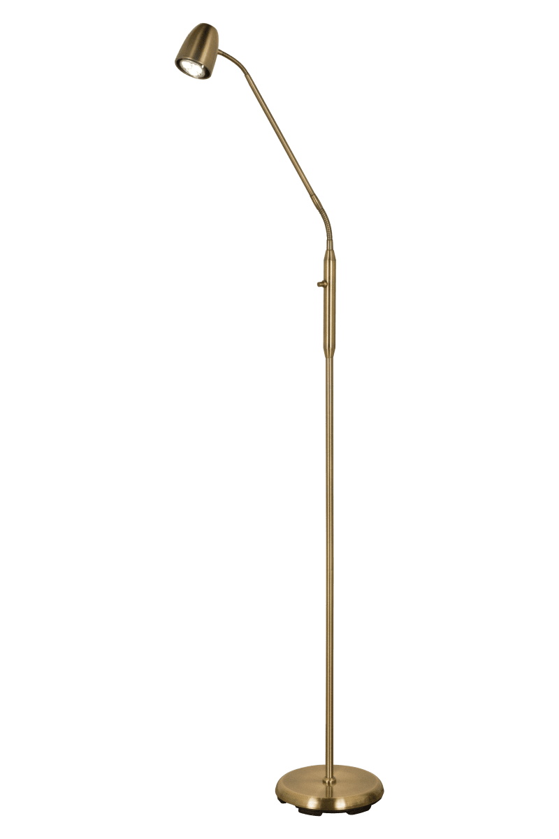 Sandnes 1 Antiquität stehlampe Von Aneta Lighting - die Stange und ein verstellbarer Kopf.