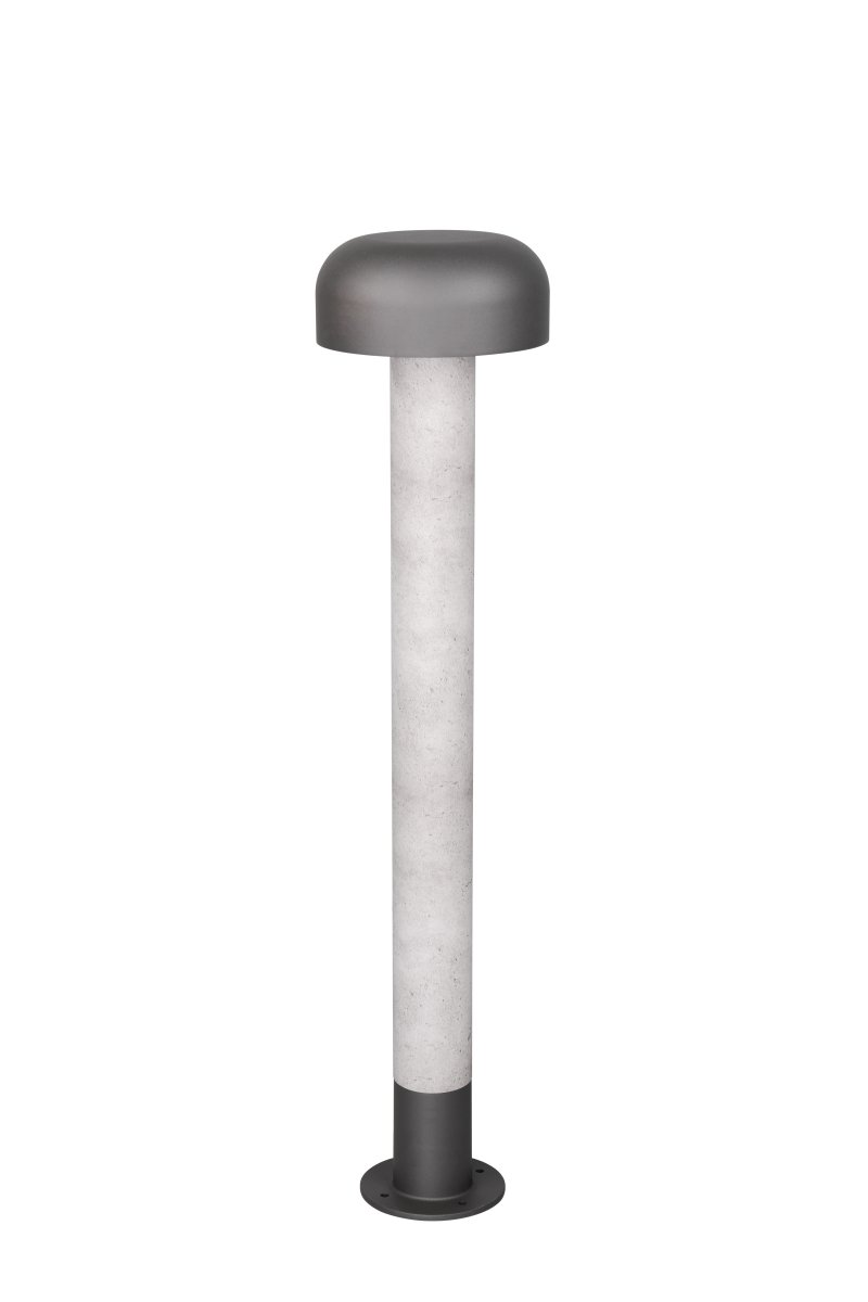 Fraser 84cm Betonoptik pollarleuchten Von Trio Lighting - Die dunkelgraue Lackierung und der Beton-inspirierte Teil verleihen einen warmen, stilvollen Charakter.