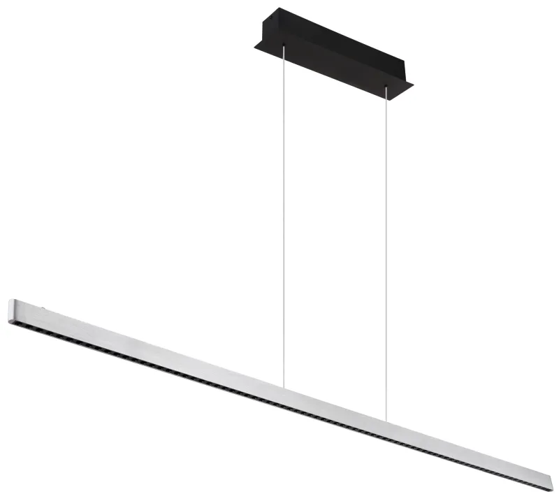 Dentsy 150cm Stahl hängelampe Von Globo Lighting - Med den smidiga touchknappen f&ouml;r av/p&aring; och den stegl&ouml;sa touchdimmern kan du enkelt justera ljusstyrkan efter &ouml;nskem&aring;l.