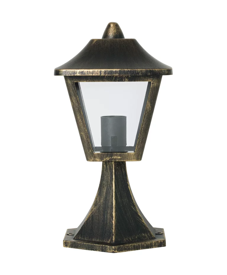 Tradition 32cm Schwarz/Gold Von Ledvance - Hergestellt aus robustem Aluminium-Druckguss und mit einem klaren Diffusor aus Polycarbonat sorgt sie f&uuml;r ein angenehmes und klares Licht.