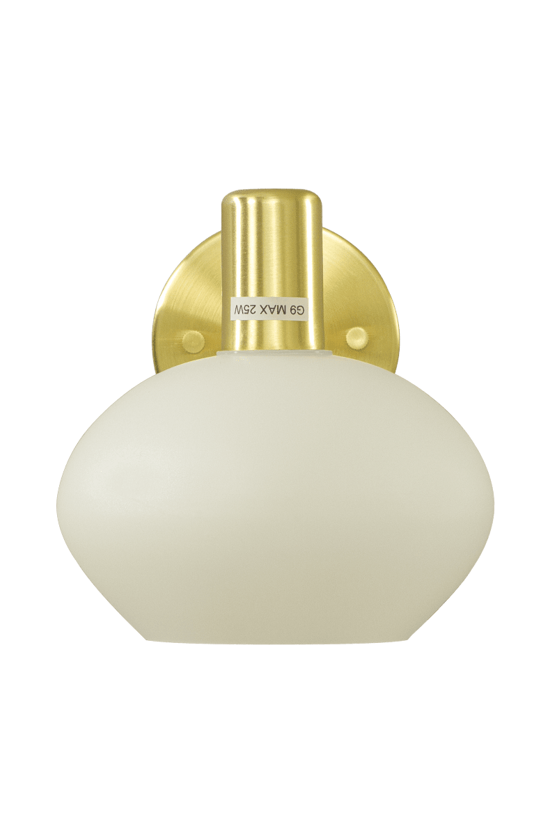 Elba Ø15 Mattes Messing badezimmerlampe Von Aneta Lighting - Die Wandleuchte Elba ist eine moderne Badezimmerleuchte, die perfekt &uuml;ber oder neben den Spiegel passt.