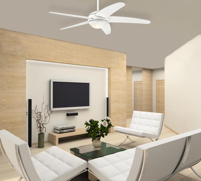 Bendan Ø132 Weiß Von Westinghouse - Der Ventilator mit einem Geräuschpegel von 50 dB verfügt zudem über eine Rückwärtsfunktion und ist somit ideal für den Einsatz im Innen- und Außenbereich geeignet.