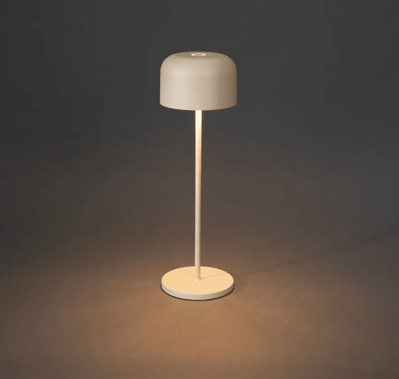 Lille 36cm Sand tragbare Von Konstsmide - Die Lampe ist mit einem Touch-Dimmer ausgestattet, sodass Sie die Helligkeit und Farbtemperatur von warmgelbem bis warmwei&szlig;em Licht einstellen k&ouml;nnen.