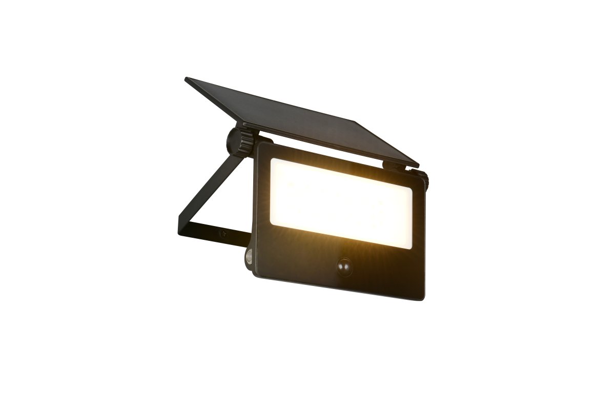 Moura 15cm Schwarz außenlampe Von Trio Lighting - Moura ist eine leistungsstarke und umweltfreundliche Außenleuchte mit integriertem Solarpanel und wiederaufladbaren Batterien.