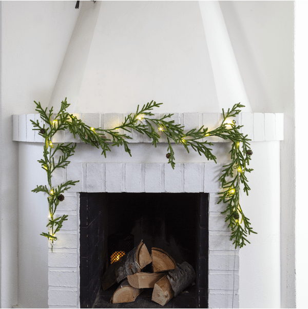 Lummer 180cm Grün Von Star Trading - Die Lummer-Girlande ist 180 cm lang, mit etwas Glitzer und klein; Kegel.