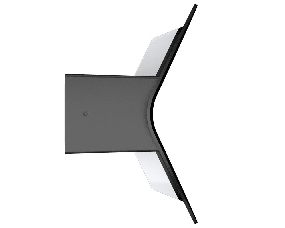 Chip Flex 15cm Schwarz wandlampe Von Westal - Die Chip Flex Wandleuchte besteht aus pulverbeschichtetem Aluminium in Schwarz und spendet symmetrisches Licht nach oben und unten.