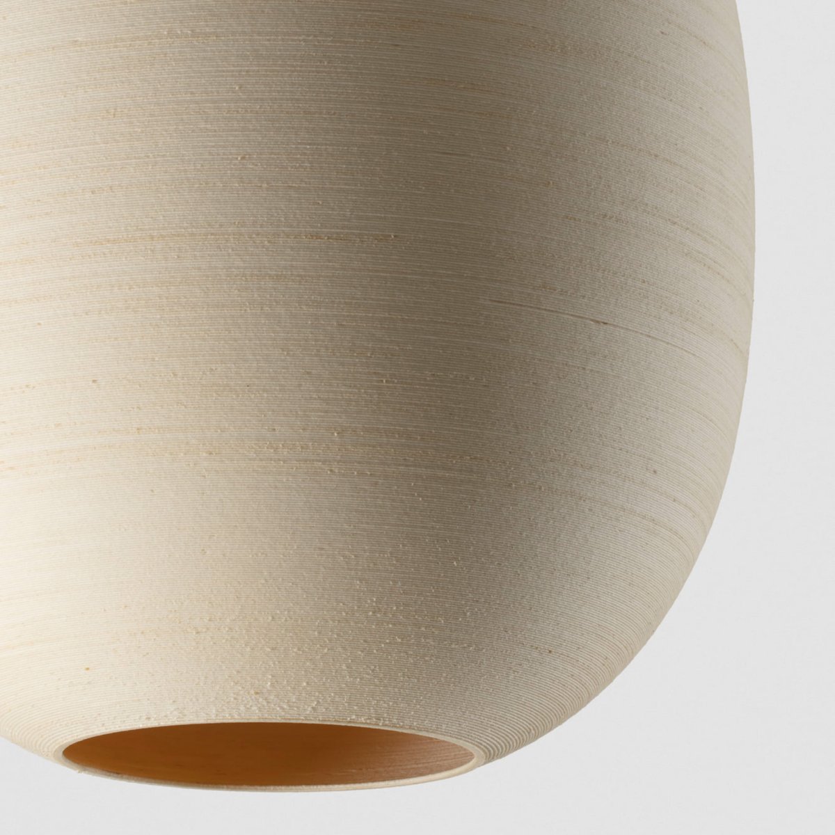 Tierra Ø47 Beige hängelampe Von Faro Barcelona - Verwenden Sie sie einzeln oder kombinieren Sie sie mit anderen Modellen der Tierra-Kollektion, um lebendige Lichtinstallationen mit Pr&auml;senz und nat&uuml;rlicher Eleganz zu schaffen.