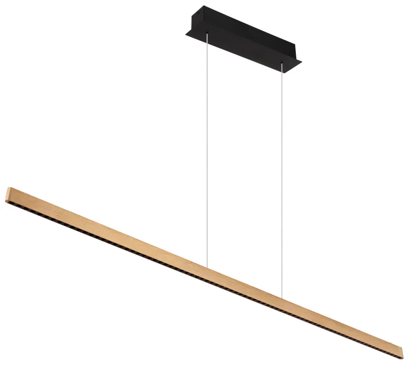 Dentsy 150cm Kupfer hängelampe Von Globo Lighting - Med den smidiga touchknappen f&ouml;r av/p&aring; och den stegl&ouml;sa touchdimmern kan du enkelt justera ljusstyrkan efter &ouml;nskem&aring;l.