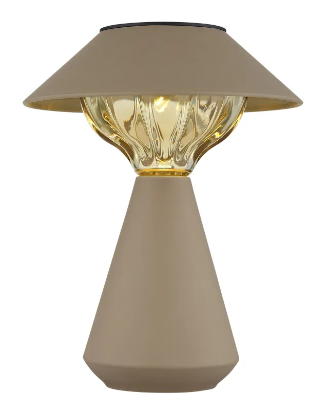 Cup LED Sand solarleuchte Von Globo Lighting - Den diskreta designen sm&auml;lter in i alla milj&ouml;er och med IP44-klassning &auml;r den t&aring;lig mot v&auml;der och vind.