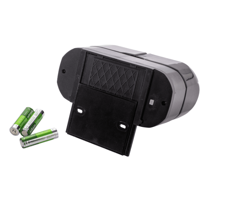 Batterilampe Med Sensor Schwarz außenlampe Von Airam - Praktisch faltbarer LED-Strahler mit Bewegungsmelder und D&auml;mmerungsschalter.