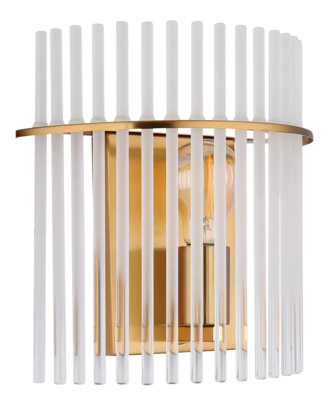 Gorley 26cm Gold wandlampe Von Globo Lighting - Gorley &auml;r en elegant och sofistikerad v&auml;gglampa med en imponerande arkitektonisk design.