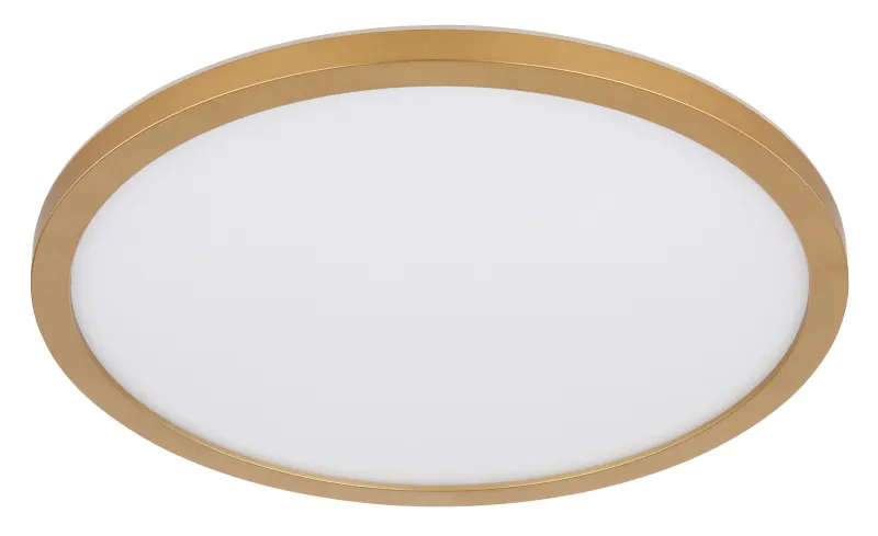 Sapana Ø42 Messing badezimmerlampe Von Globo Lighting - Lampan &auml;r tillverkad av matt m&auml;ssingsf&auml;rgad och vit plast, vilket ger ett mjukt och bl&auml;ndfritt ljus.