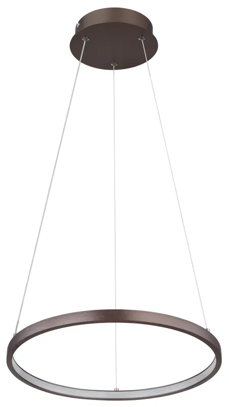 Ralph Ø38 Braun hängelampe Von Globo Lighting - Med en diameter p&aring; 38,5 cm och en h&ouml;jd p&aring; 120 cm blir den en stilfull blickf&aring;ngare.