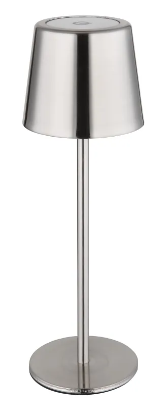 Vancouver 28cm Nickel tragbare Von Globo Lighting - Dank IP44 ist sie zudem spritzwassergeschützt und somit perfekt für den Innen- und Außenbereich geeignet.