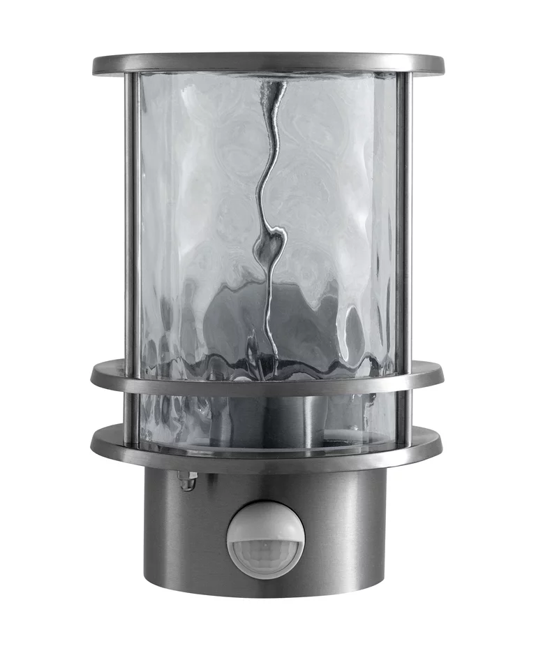 Post Sensor Edelstahl außenlampe Von Ledvance - Post Sensor ist eine elegante Au&szlig;enwandleuchte, die modernes Design mit klassischen Details verbindet.