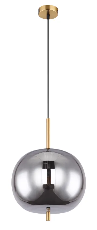Blacky Ø30 Messing hängelampe Von Globo Lighting - En stilren armatur som skapar en st&auml;mningsfull och elegant belysning i ditt hem,&nbsp;perfekt i vardagsrum eller matsal.