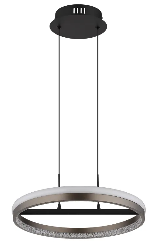 Della Ø40 Grau hängelampe Von Globo Lighting - Perfekt f&ouml;r vardagsrum och matsalar, d&auml;r den skapar en inbjudande atmosf&auml;r och en modern touch.