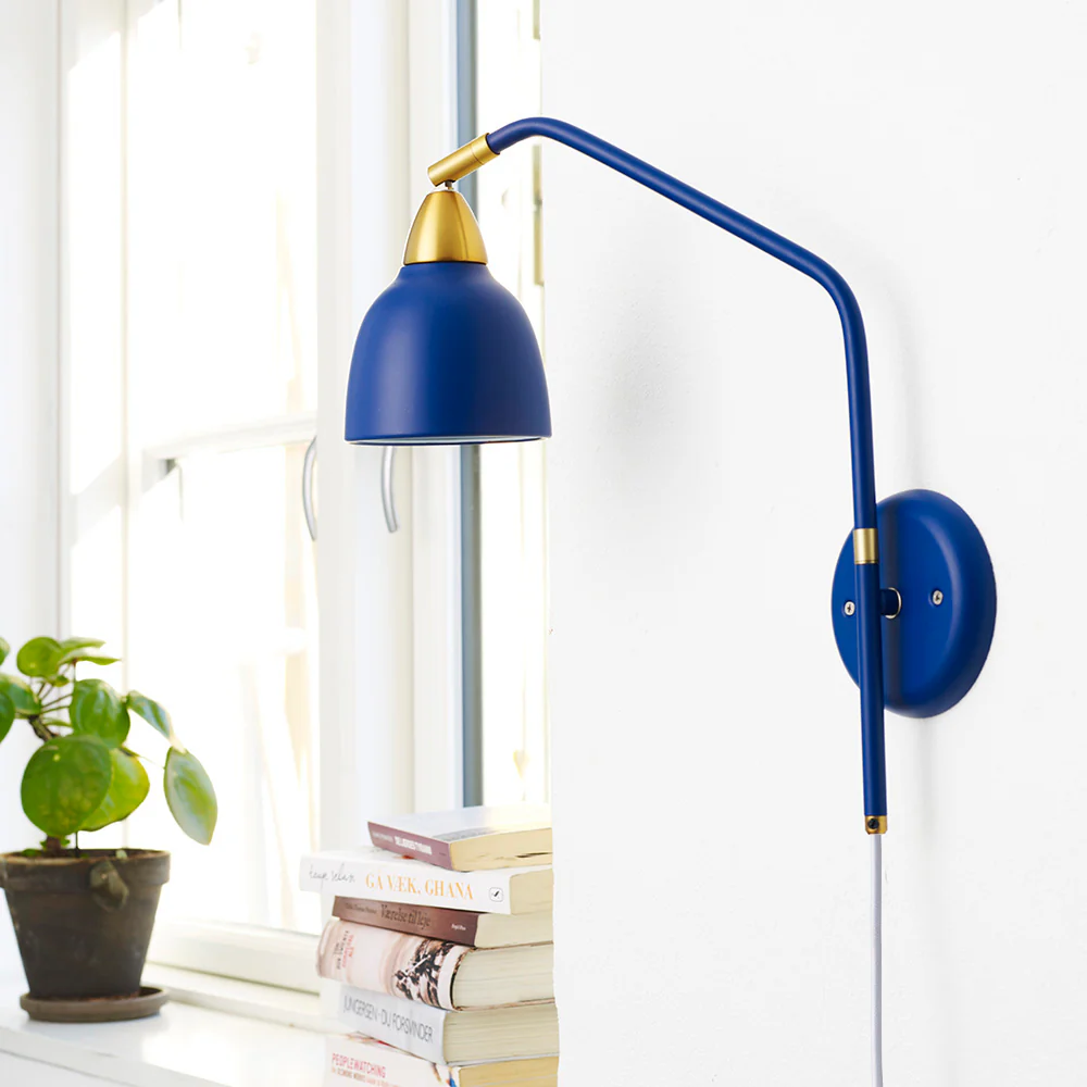 Urban 40cm Blau wandlampe Von Superliving - Die Lampe bietet flexible und anpassbare Beleuchtung f&uuml;r alle Bed&uuml;rfnisse.