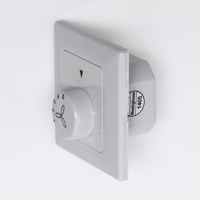4-Stufen-Wandsteuerung Von Westinghouse - Wandsteuerung für Deckenventilatoren, ermöglicht die einfache Steuerung aller Deckenventilatoren von Westinghouse ohne Beleuchtungsset.