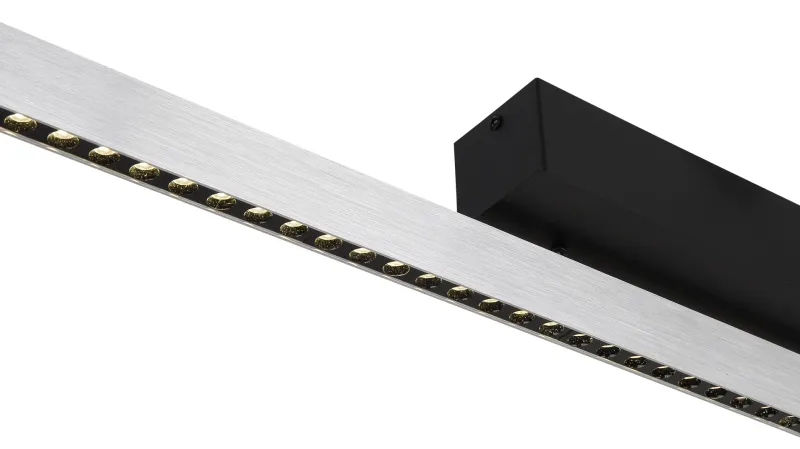 Dentsy 120cm Stahl hängelampe Von Globo Lighting - Med den smidiga touchknappen f&ouml;r av/p&aring; och den stegl&ouml;sa touchdimmern kan du enkelt justera ljusstyrkan efter &ouml;nskem&aring;l.