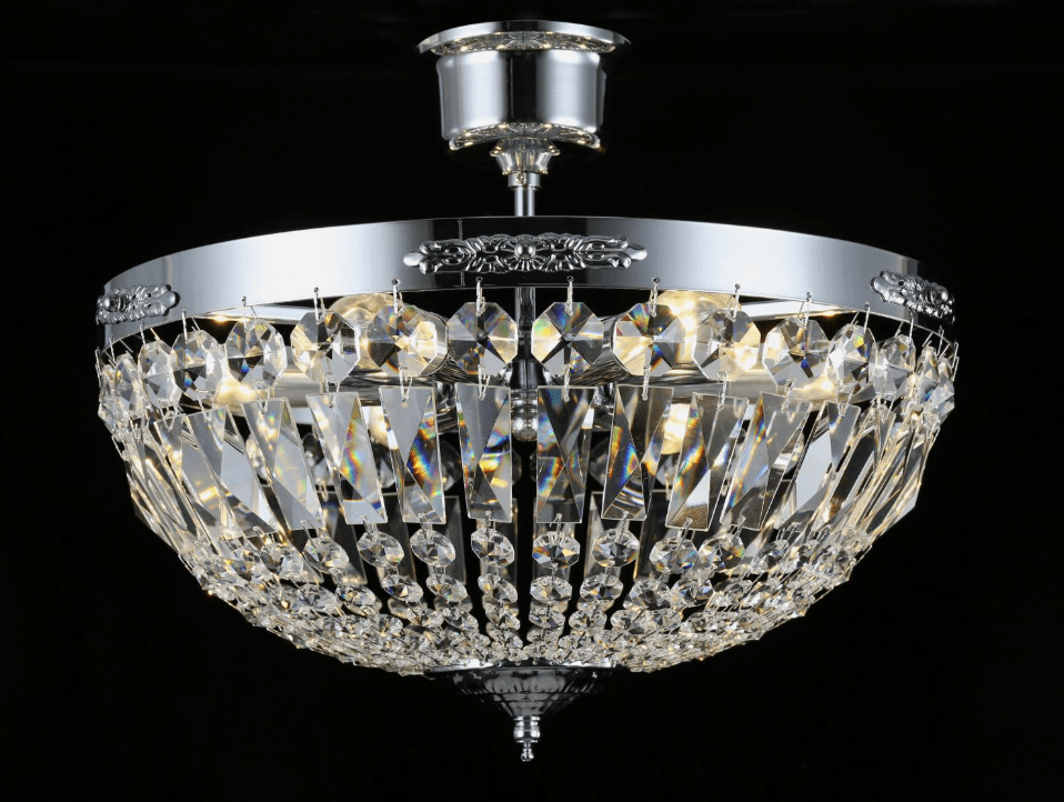 Rhea Ø40 Silber kristall Von Norrsken Design - Diese Kristalle reflektieren das Licht auf bezaubernde Weise und schaffen eine exklusive Atmosphäre in Ihrem Raum.