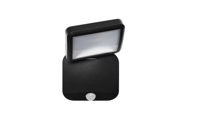 Battery LED Spotlight Sensor Schwarz außenlampe Von Ledvance - Mit der Schutzart IP54 ist es wetterfest und perfekt f&uuml;r Eing&auml;nge, Garagen und G&auml;rten.