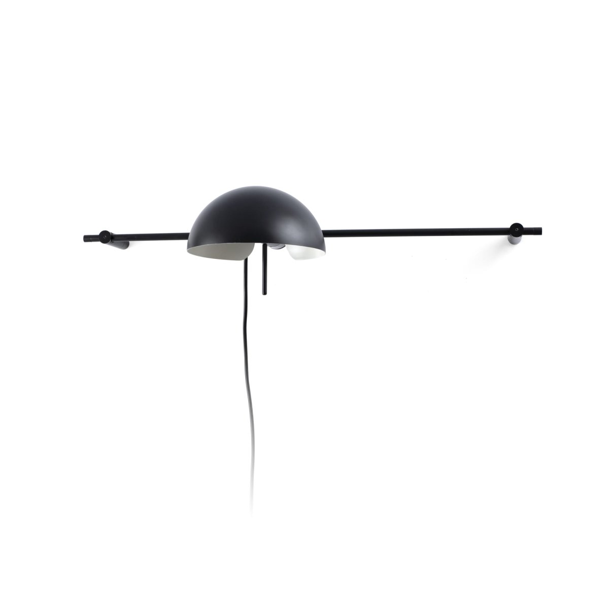 Matilda 60cm Schwarz wandlampe Von Faro Barcelona - Der drehbare Schirm und die H&ouml;henverstellung bieten gro&szlig;e Flexibilit&auml;t und erm&ouml;glichen unterschiedliche Lichteinstellungen &ndash; perfekt f&uuml;r L&ouml;sungs- und Stimmungsbeleuchtung.