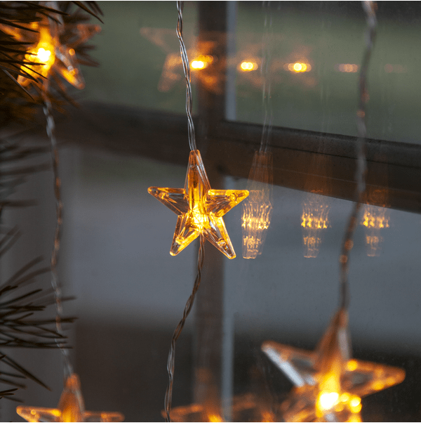 Lichtervorhang Star 1,8m Transparent Von Star Trading - Wundersch&ouml;ner Lichtervorhang mit warmwei&szlig;em Licht f&uuml;r den Innenbereich.