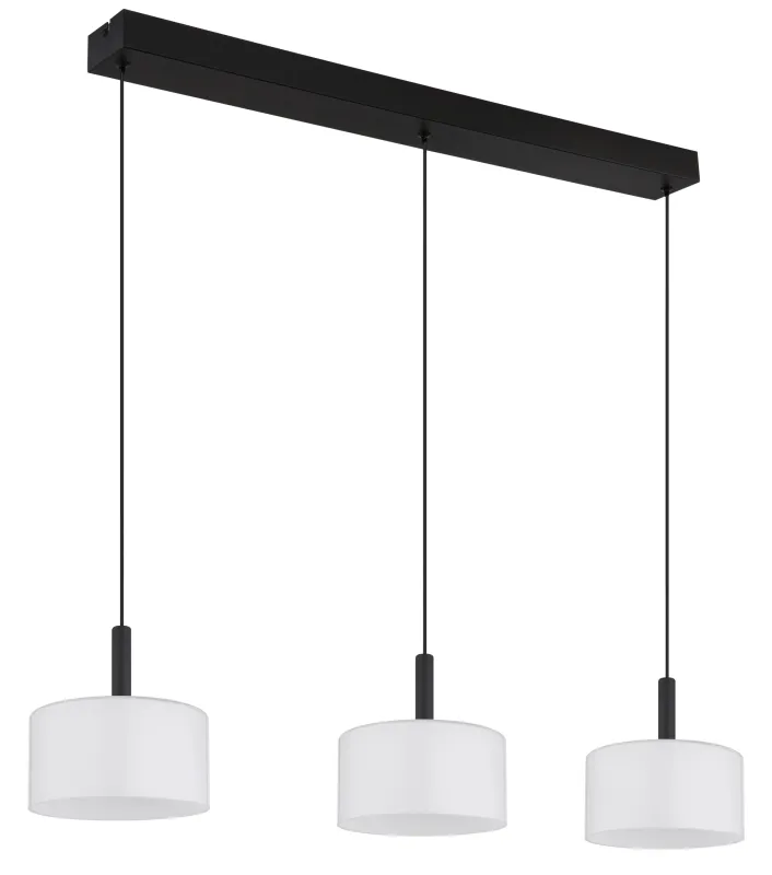 Trenton 96cm Weiß hängelampe Von Globo Lighting - Denna takpendel &auml;r idealisk f&ouml;r matsalar och k&ouml;k, d&auml;r den skapar en inbjudande atmosf&auml;r och ett stilrent uttryck.