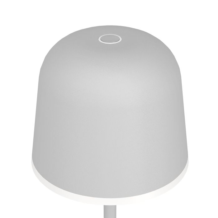 Mannera 34cm Grau tragbare Von Eglo - Das Aufladen erfolgt ganz einfach über das mitgelieferte USB-Kabel und lässt sich somit problemlos überallhin mitnehmen – egal ob auf der Terrasse, im Garten oder beim Picknick.