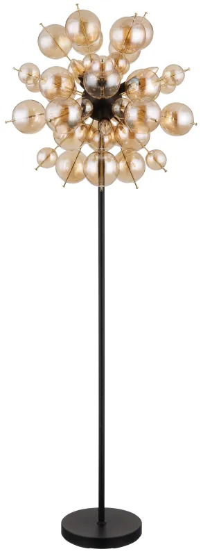 Udo Bernstein stehlampe Von Globo Lighting - Ge ditt hem en modern och extravagant touch med Udo golvlampa &ndash; en perfekt kombination av design, funktion och atmosf&auml;riskt ljus.