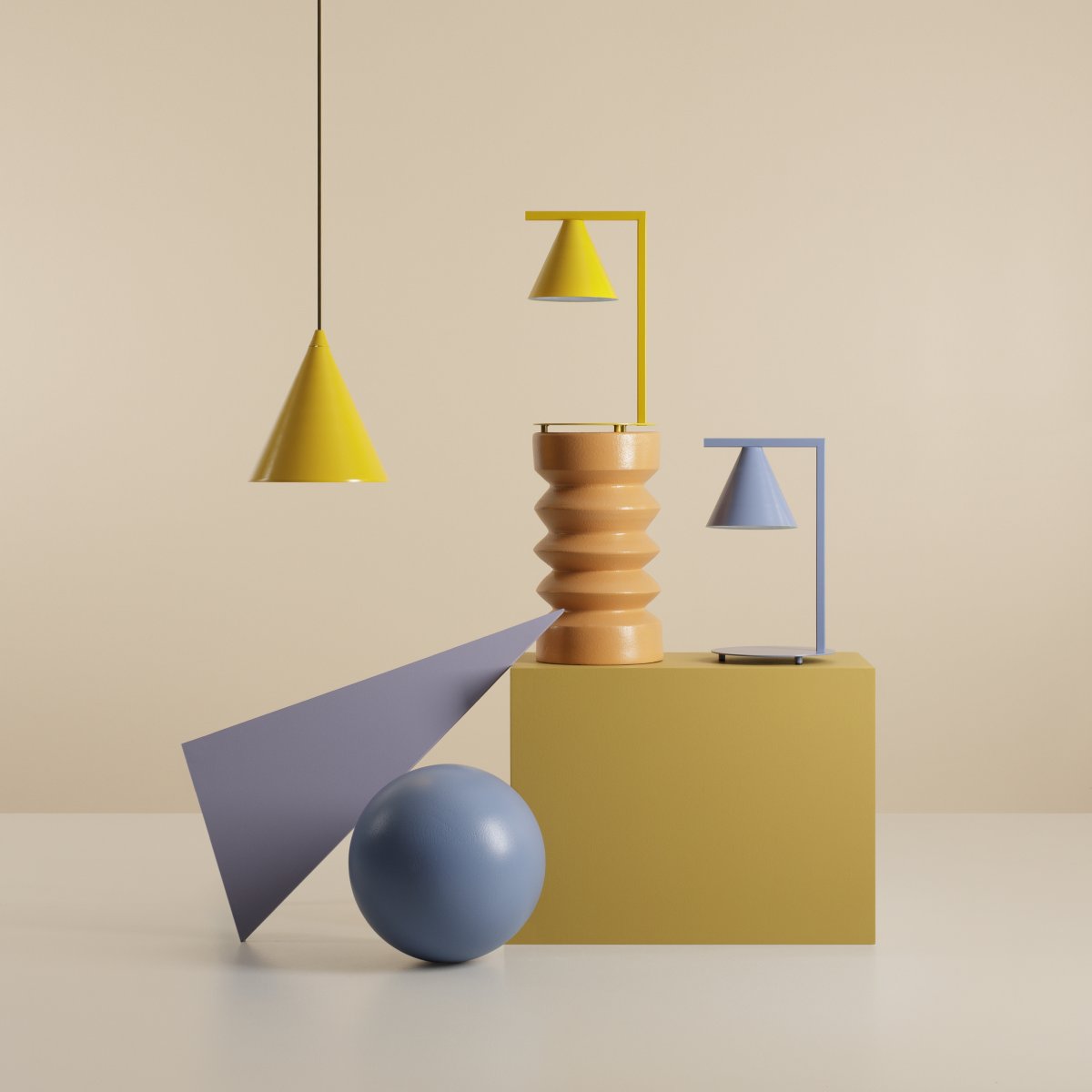 Form Ø24 Blau hängelampe Von Artera - Durch das zeitlose Design und die dezente Farbe fügt sich die Lampe problemlos in verschiedene Einrichtungsstile ein und verleiht dem Raum gleichzeitig ein anspruchsvolles und modernes Flair.
