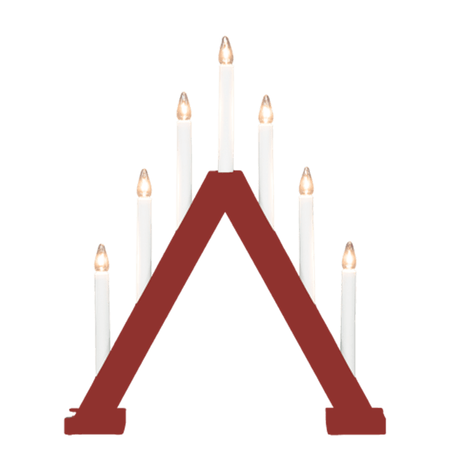 Nova 7 ROT Von Pixie Design - Nova passt perfekt ins Fenster und ist eine sch&ouml;ne Erg&auml;nzung Ihrer Weihnachtsdekoration in der Advents- und Weihnachtszeit.