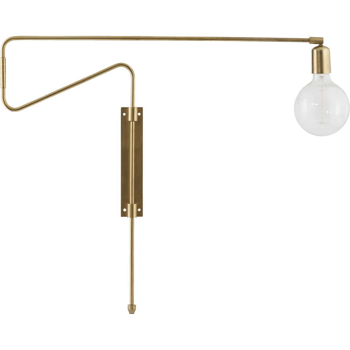 Swing 70cm Messing wandlampe Von House Doctor - Swing von House Doctor ist eine wundersch&ouml;ne Wandleuchte mit innovativem und sch&ouml;nem Aussehen in Messingausf&uuml;hrung.