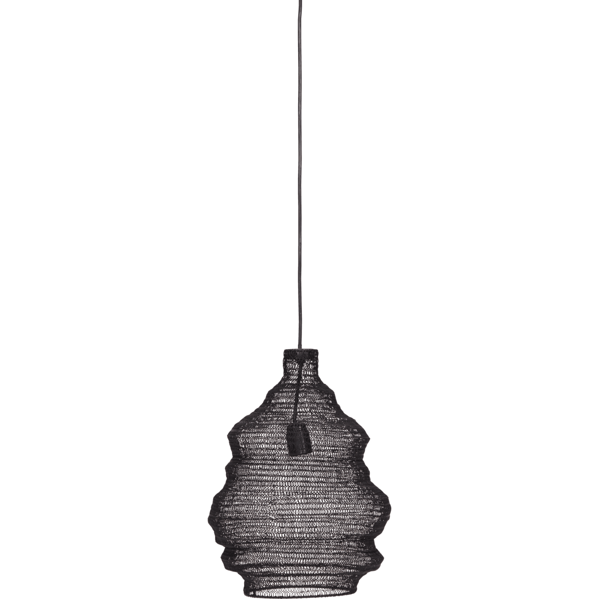 Mesh Ø30 Schwarz hängelampe Von House Doctor - Obwohl die Materialien einen industriellen Stil suggerieren, passt das Design zu allen Einrichtungsstilen, da es vielseitig ist; von Bohème bis zeitgenössisch und minimalistisch.