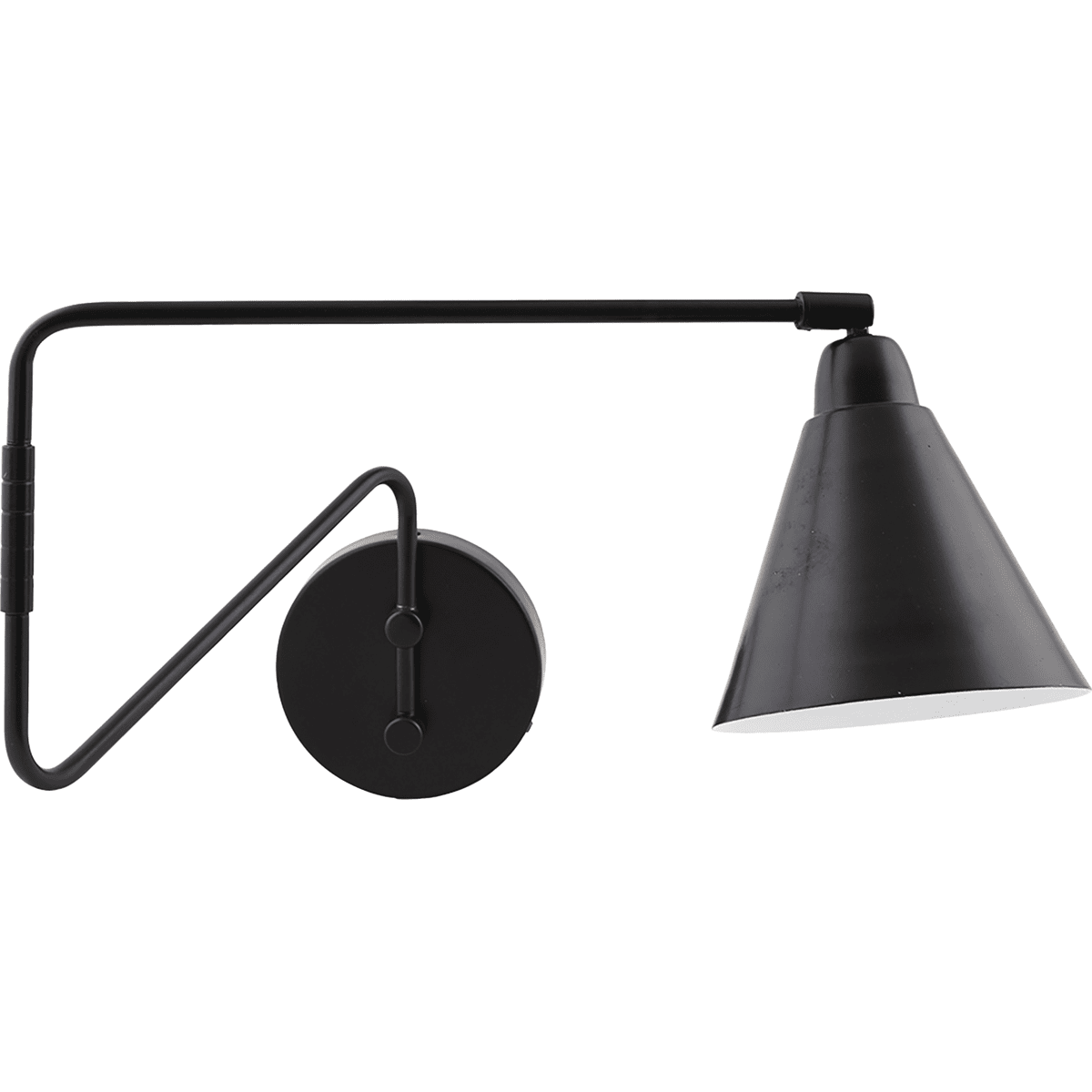 Game 76cm Schwarz wandlampe Von House Doctor - Das schwarze Metall verleiht der Lampe eine strenge und moderne Note, wodurch sie in die meisten Einrichtungen passt.