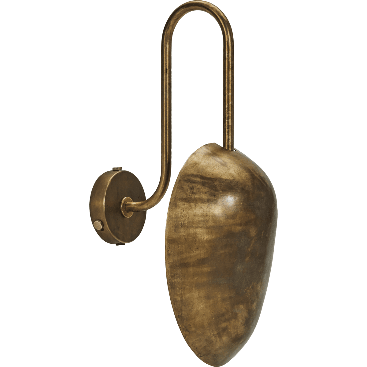 Swan 43cm Antikes Messing wandlampe Von House Doctor - Verschönern Sie Ihr Zuhause mit dieser eleganten Wandlampe aus antikem Messing, die sowohl Stil als auch Funktionalität bietet.