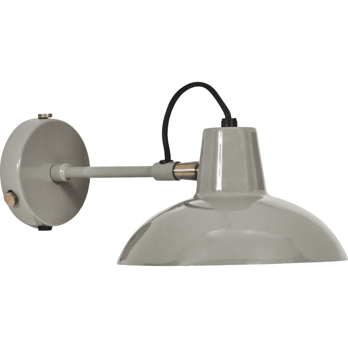 Desk Ø18 Grau wandlampe Von House Doctor - Verschönern Sie Ihr Zuhause mit dieser eleganten Wandleuchte, die zeitloses Design mit moderner Industrieästhetik verbindet.
