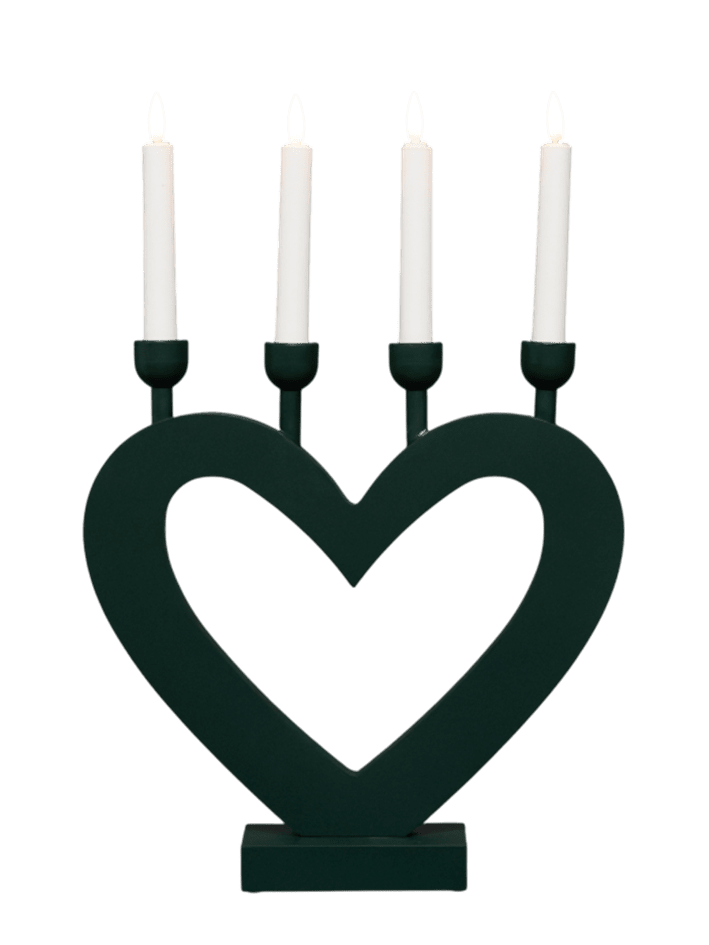 Herz Dunkelgrün Von Pixie Design - Die dunkelgr&uuml;ne Farbe verleiht ihm eine sanfte und gem&uuml;tliche Ausstrahlung, die perfekt zur Advents- und Weihnachtszeit passt.