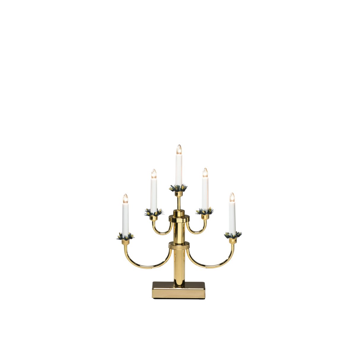Candelabra 5 Lights Messing Von Konstsmide - Perfekt, um in der Advents- und Weihnachtszeit eine gem&uuml;tliche und einladende Atmosph&auml;re zu schaffen.