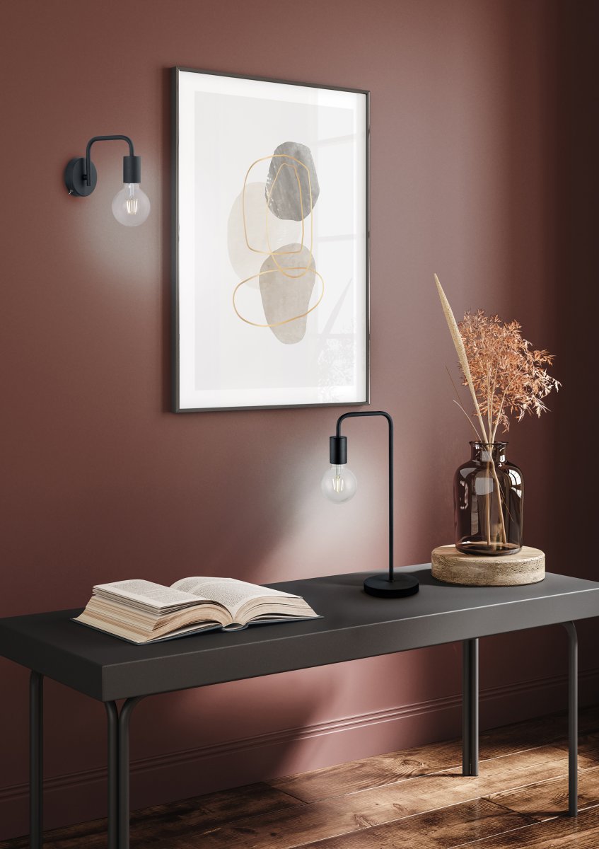 Diallo 20cm Schwarz wandlampe Von Trio Lighting - Es ist mit der FLEXconnect-Funktion ausgestattet, die Ihnen die Wahl zwischen einer festen Installation oder der Verwendung mit Kabel und Wandstecker f&uuml;r maximale Flexibilit&auml;t erm&ouml;glicht.