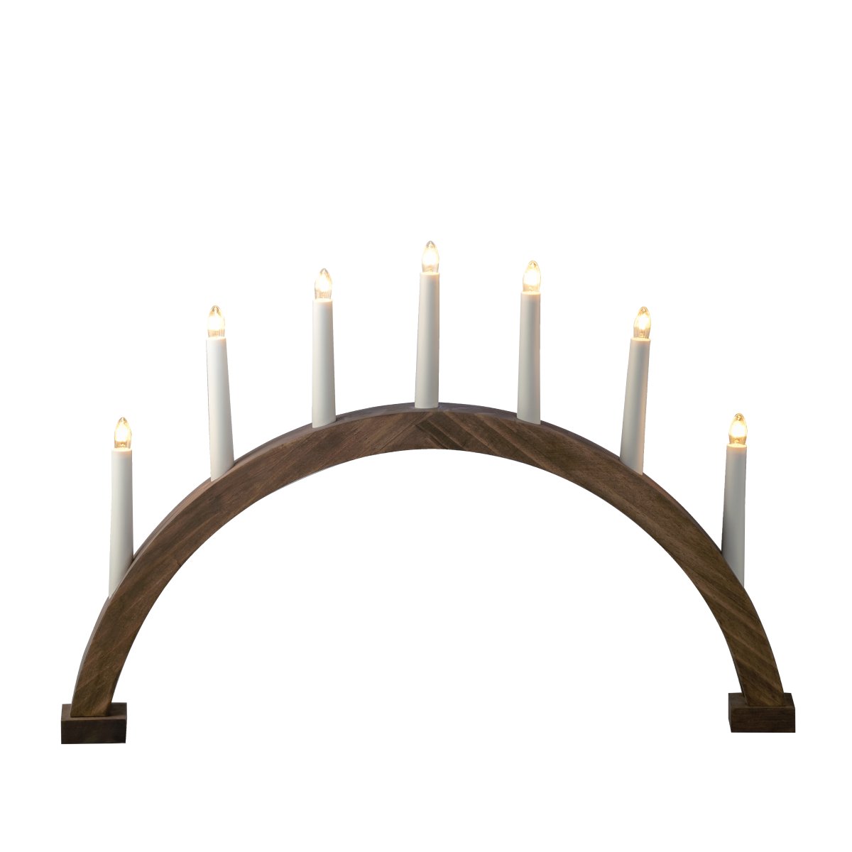 Arch 7 Lights Braun glasiert Von Konstsmide - Der Rahmen ist aus Holz gefertigt und braun gebeizt, was ihm ein nat&uuml;rliches und zeitloses Aussehen verleiht.