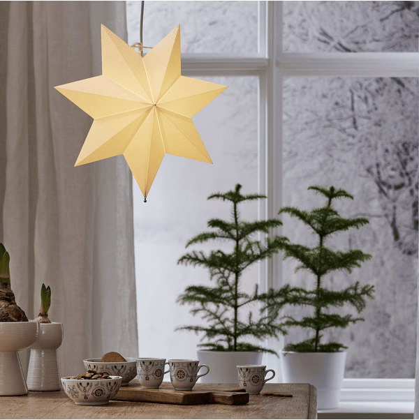 Polar Ø40 Weiß Von Star Trading - Ein wunderschöner Stern zur Fensterdekoration.
